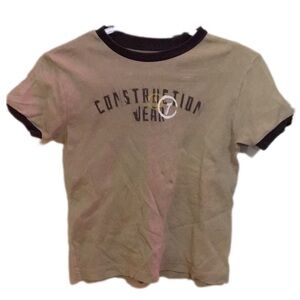 Kids Tan Construction Wear T-Shirt